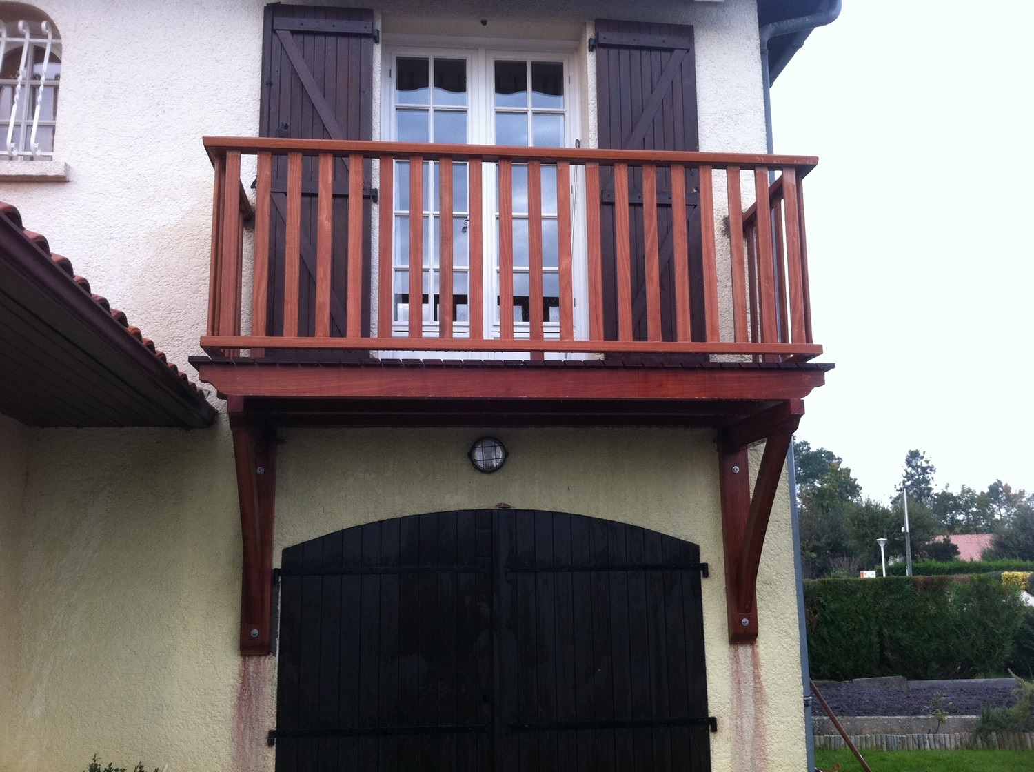 Balcon Bois Biscarrosse Landes Menuiserie